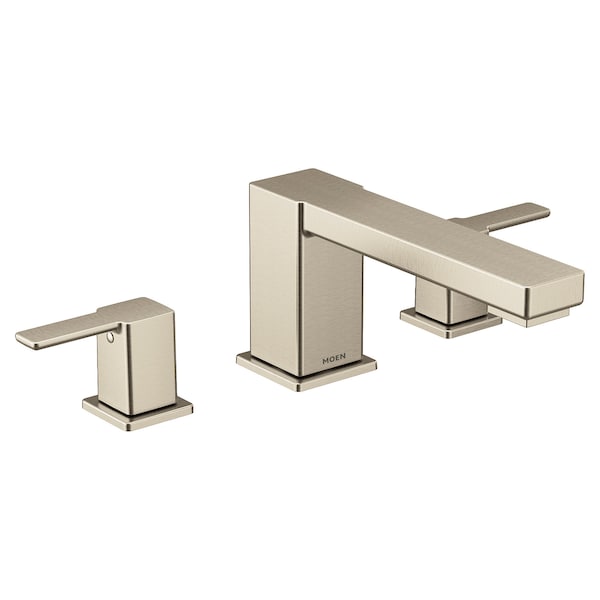 Two-Handle Roman Tub Faucet Brushed Nickel